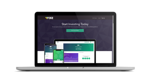 Screenshot of Raiz website